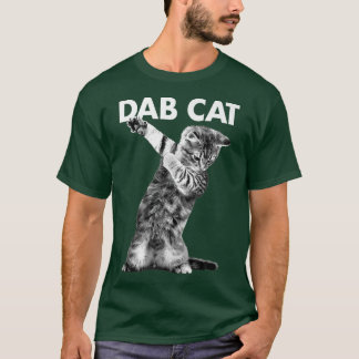 トレンディーダブキャットキットングラフィック Tシャツ
