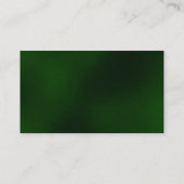 トレンディーダークグリーン未来的モダン 名刺 (裏面)