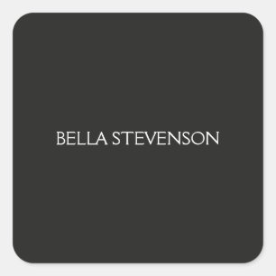 トレンディーダークグレープレーンシンプルミニマルスタイリッシュリスト スクエアシール