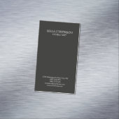 トレンディーダークグレープレーンシンプルミニマルスタイリッシュリスト マグネット名刺 (インサイチュ)