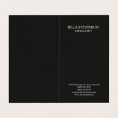 トレンディーダークグレープレーンシンプルミニマルスタイリッシュリスト 名刺 (外部フラット)