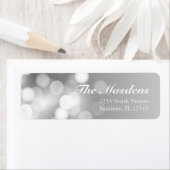 トレンディーダークシルバースパークリー《写真》ぼけ味グリッター抽象芸術 ラベル (インサイチュ)