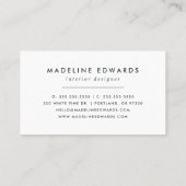 トレンディーダークティール(緑がかった色)&グリーンテラッツォ 名刺 (裏面)