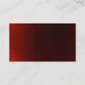 トレンディーダークレッドユニークパーソナルモダン 名刺 (裏面)