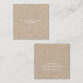 トレンディーチェックモダンミニマルプロフェッショナルクラフト スクエア名刺 (正面/裏面)