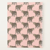 トレンディーチックヒョウ動物のパターン プランナー手帳 (裏面)