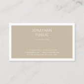 トレンディーチックミニマルデザインシンプルプレインスタイリッシュ 名刺 (裏面)