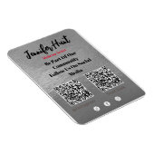 トレンディーチラシSNS QRコード招待状 マグネット (右側)