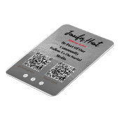 トレンディーチラシSNS QRコード招待状 マグネット (左側)