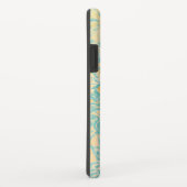 トレンディーティール(緑がかった色)オレンジと赤水色デイジーフローラ Case-Mate iPhoneケース (裏面/右)