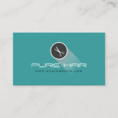 トレンディーティール(緑がかった色)グリーンヘアサロンアポイントメント 予約カード (正面)