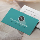 トレンディーティール（緑がかった色）グリーンヘアサロンアポイントメント 予約カード