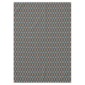 トレンディーティール（緑がかった色）ブルーオレンジダークブラウングレートライバルアート テーブルクロス (正面)