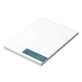 トレンディーティール（緑がかった色）モダンミニマルスタイリッシュリスト ノートパッド