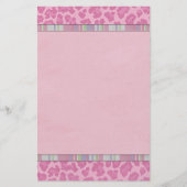 トレンディーティーンイボッパピンクヒョウ 便箋 (正面)