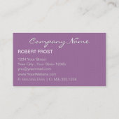 トレンディーテクスチャモノグラム背景色の選択 名刺 (裏面)