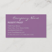 トレンディーテクスチャモノグラム背景色の選択 名刺 (裏面)