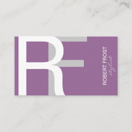 トレンディーテクスチャモノグラム背景色の選択 名刺