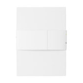 トレンディーテクニカラーボホ結婚フローラ 招待状ベリーバンド (裏面例)