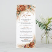 トレンディーテラコッタパンパスグラスユーカリ メニュー (スタンド正面)