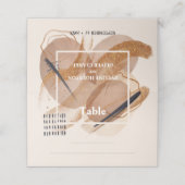 トレンディーテラコッタブラウンヒューズ銅グリッター プレイスカード (外部開封)