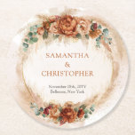 トレンディーテラコッタブルゴーニュの花の緑のアーチ ラウンドペーパーコースター<br><div class="desc">これらのトレンディーテラコッタ結婚ブルゴーニュの花の緑のアーチラウンド紙コースターであなたのデコアゲームを高める準備をしなさい!これらのコースターは単なる普通のコースターではなく、あなたの特別な日に優雅さと洗練のtouchを追加する声明の作品である。美しいテラコッタとブルゴーニュのフローラデザインは、緑豊かなアクセントで補完され素晴らして、畏敬の念を抱いて客離れ客を楽しませる視覚的魅力を生み出す。あなたはもしは、トレンディーと冒険的なtouchを自分の家に加えたいと考えている結婚が、これらのコースターは完璧な一日を完了するために欠かせないアクセサリーである。アイテムの一致や連絡カスタマイズに躊躇しない。赤面バラ©</div>