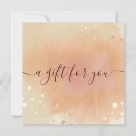 トレンディーテラコッタ水の色のギフト証明書