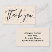 トレンディーテラッツォとシグネチャースクリプトありがとう ノートカード (正面/裏面)