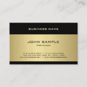 トレンディーテンプレートエレガント金ゴールドプロフェッショナルモダン 名刺 (正面)