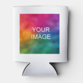 トレンディーテンプレートカスタムの写真イメージまたはロゴのプレーン 缶クーラー (正面)