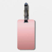 トレンディーテンプレートスタイリッシュバラ金ゴールドモノグラム ラゲッジタグ (裏面縦)