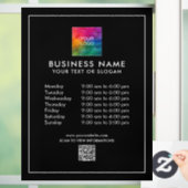 トレンディーテンプレートビジネスロゴQRコードカスタム ウィンドウサイン (ホーム)