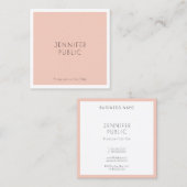 トレンディーテンプレートモダンミニマルデザインエレガント スクエア名刺 (正面/裏面)