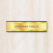 トレンディーテンプレート金ゴールドルックエレガントス サインプレート (正面)