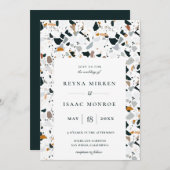 トレンディーテ自然ラッツォアーティザンフレーム結婚ズインビト 招待状 (正面/裏面)