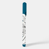 トレンディーデイジーフローライラストレーションブルーとイエロー Case-Mate iPhoneケース (裏面 / 右)