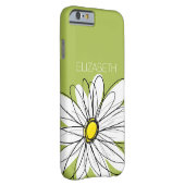 トレンディーデイジーフローライラストレーションライムグリーン Case-Mate iPhoneケース (裏面/右)