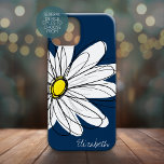 トレンディーデイジーフローライラストレーション名前をカスタムする Case-Mate iPhone 14ケース<br><div class="desc">色の背お洒落景と名前無地のまたは他の文字を追加する場所を持つデイジースケッチ。トレンディーモダン色の鮮やかな手描きデザイン。</div>