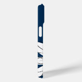 トレンディーデイジーフローライラストレーション – ネイビーピンク Case-Mate iPhoneケース (裏面 / 右)