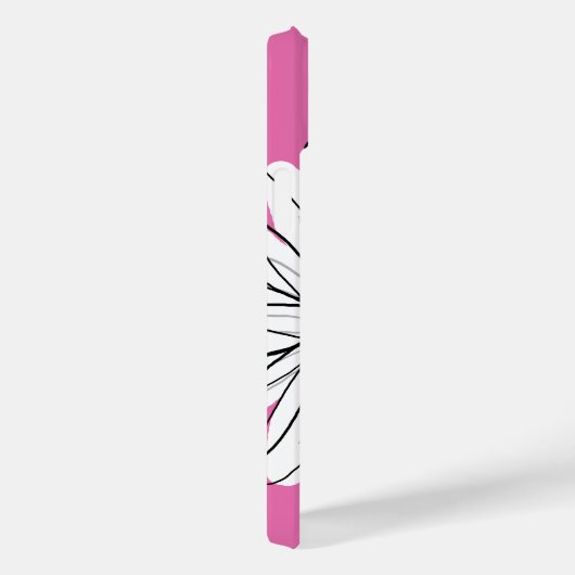 トレンディーデイジーフローライラストレーション – ピンクイエロー Case-Mate iPhoneケース (裏面 / 右)