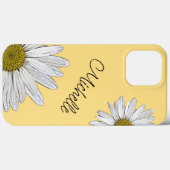 トレンディーデイジーボホお洒落イエロー Case-Mate iPhoneケース (裏面 (横))