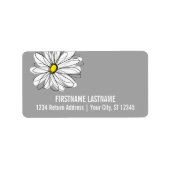 トレンディーデイジー（灰色と黄色） ラベル (正面)