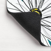 トレンディーデイジー（青と黄） マウスパッド (コーナー)