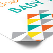 トレンディートライバル&アローベイビーシャワー歓迎ポスター ポスター (角)