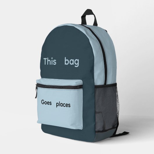 トレンディートラベルバックパックプリントカットシューバックパック プリントバックパック (裏面右端)