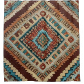 トレンディートルコの美しい古いパターンコレクション シャワーカーテン (正面)