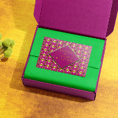 トレンディートロピカルピンクと金ゴールドアロハクリスマス ポストカード