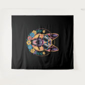 トレンディードイツの羊飼いフローラスタイル タペストリー (正面(横))