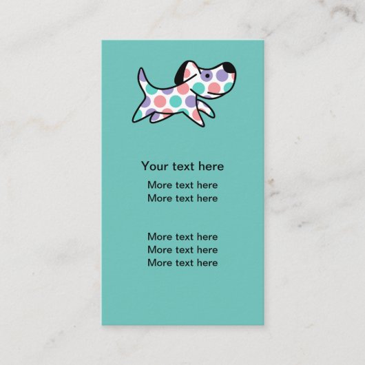 トレンディードッグペットテーマ名刺 名刺 (正面)