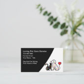 トレンディードッグ&キャットシッターのサービス 名刺 (スタンド正面)